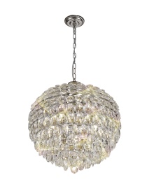 Coniston Polished Chrome Crystal Ceiling Lights Diyas Contemporary Crystal Ceiling Lights